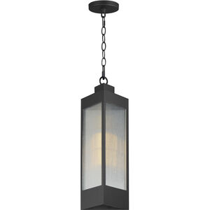 Triform 1 Light 7.5 inch Black and Antique Brass Outdoor Pendant