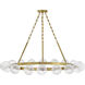 Coco 18 Light 44.25 inch Lacquered Brass Chandelier Ceiling Light