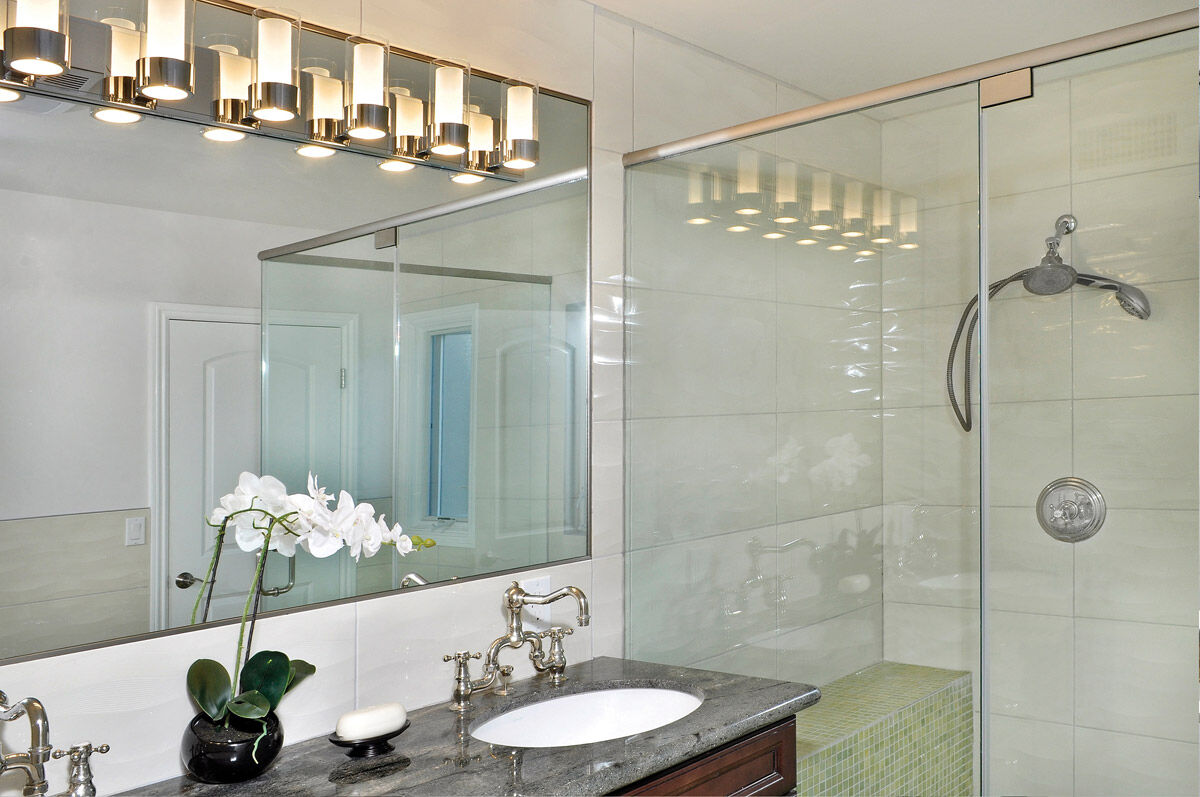 Silo 6 Light 40 inch Polished Chrome Bath Light Wall Light in Xenon