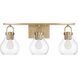 Mansfield 3 Light 24 inch Champagne Gold Vanity Light Wall Light