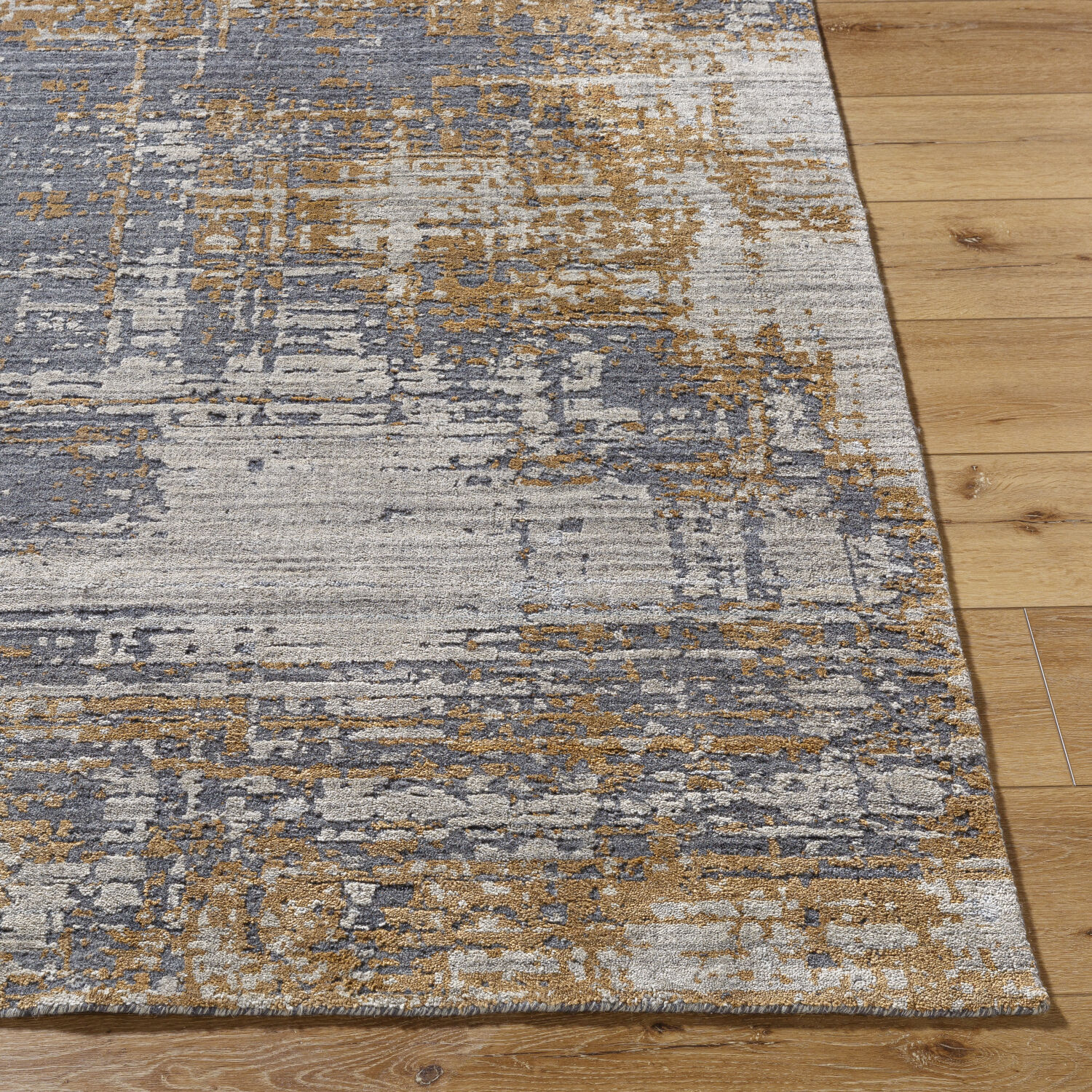 Lucknow 144 X 106 inch Prairie Dust / Ash / Dark Grey Handmade Rug in 9 x 12