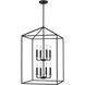 Perryton 8 Light 19 inch Midnight Black Foyer Pendant Ceiling Light, Large
