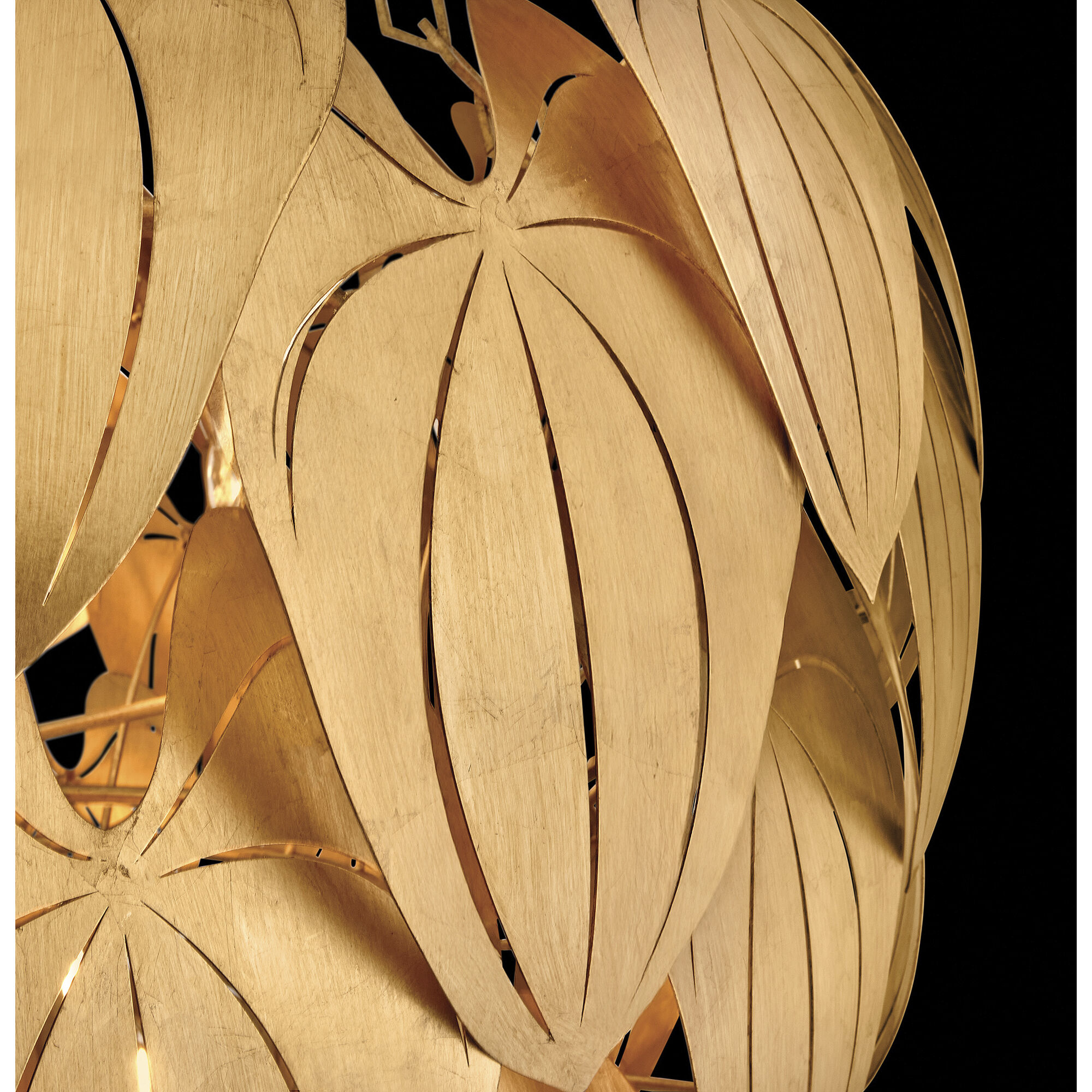 Camille 12 Light 45 inch Distressed Brass Chandelier Ceiling Light