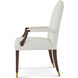 Wharton Cambridge Dining Arm Chair, Wooden, Upholstered, Marlborough by Alexa Hampton