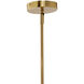 Dimension 1 Light 24.5 inch Antique Brass Chandelier Ceiling Light