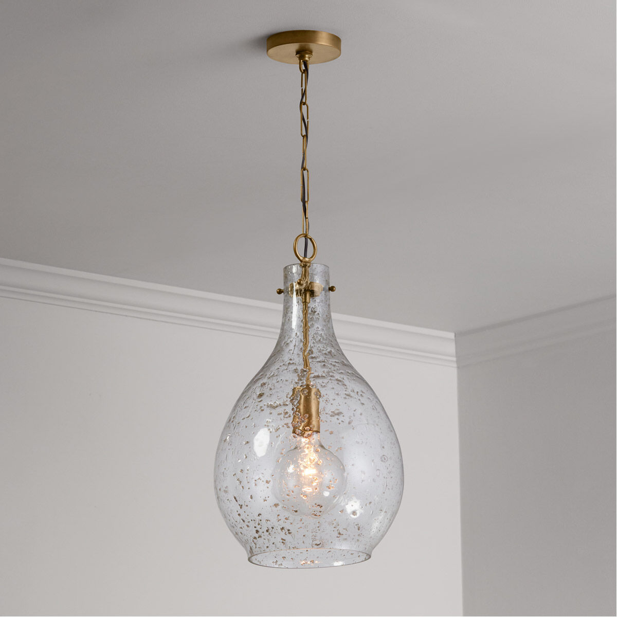 Tatum 1 Light 12 inch Patinaed Brass Pendant Ceiling Light