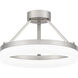 Cohen 15.75 inch Brushed Nickel Semi-Flush Mount Ceiling Light