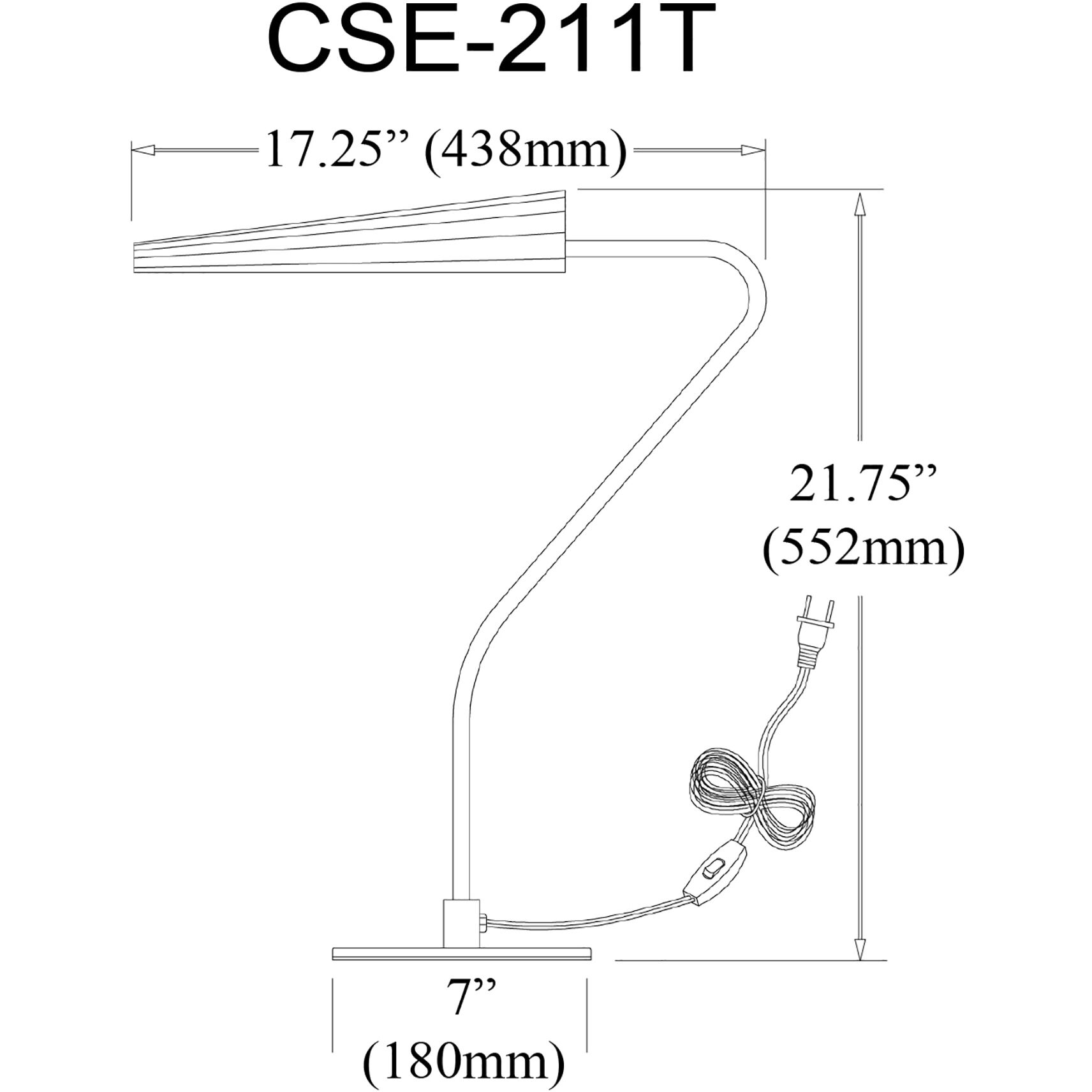 Cassie 21.75 inch 60.00 watt Matte Black Table Lamp Portable Light
