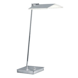 Zeitlos 22 inch 15 watt Satin Nickel with Chrome Table Lamp Portable Light, Bankamp Book