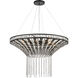 Fantania 8 Light 36 inch Matte Black Chandelier Ceiling Light
