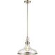 Rutherford 1 Light 15 inch Polished Nickel Pendant Ceiling Light