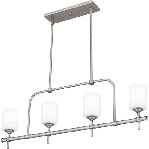 Aria 4 Light 38 inch Antique Polished Nickel Island Light Ceiling Light