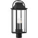 Sean Lavin Wellsworth 3 Light 20.75 inch Textured Black Outdoor Post Lantern
