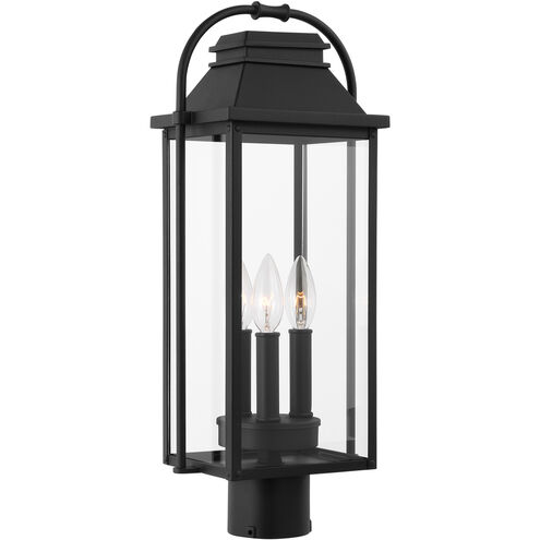 Sean Lavin Wellsworth 3 Light 20.75 inch Textured Black Outdoor Post Lantern