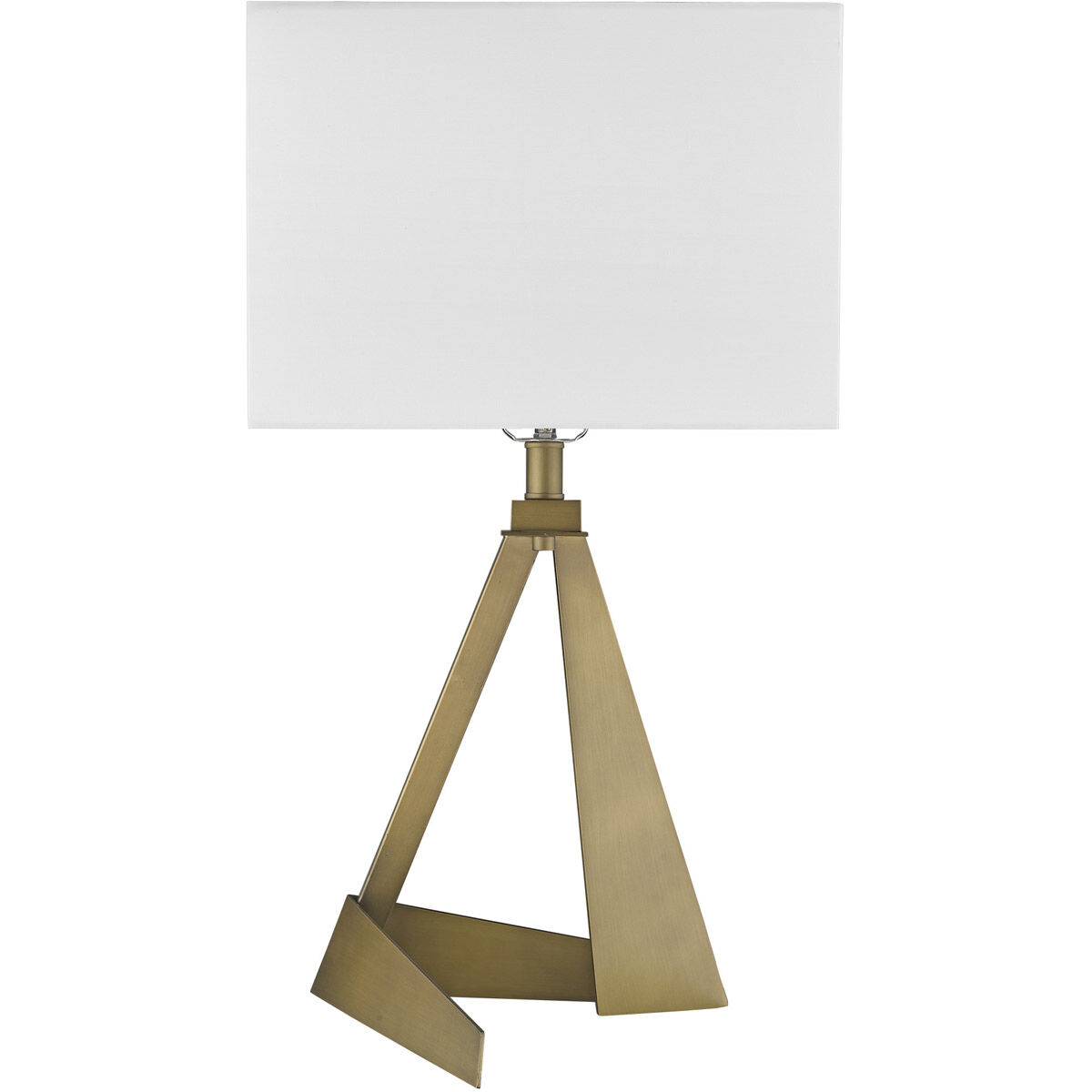 Stratos 25 inch 100.00 watt Aged Brass Table Lamp Portable Light