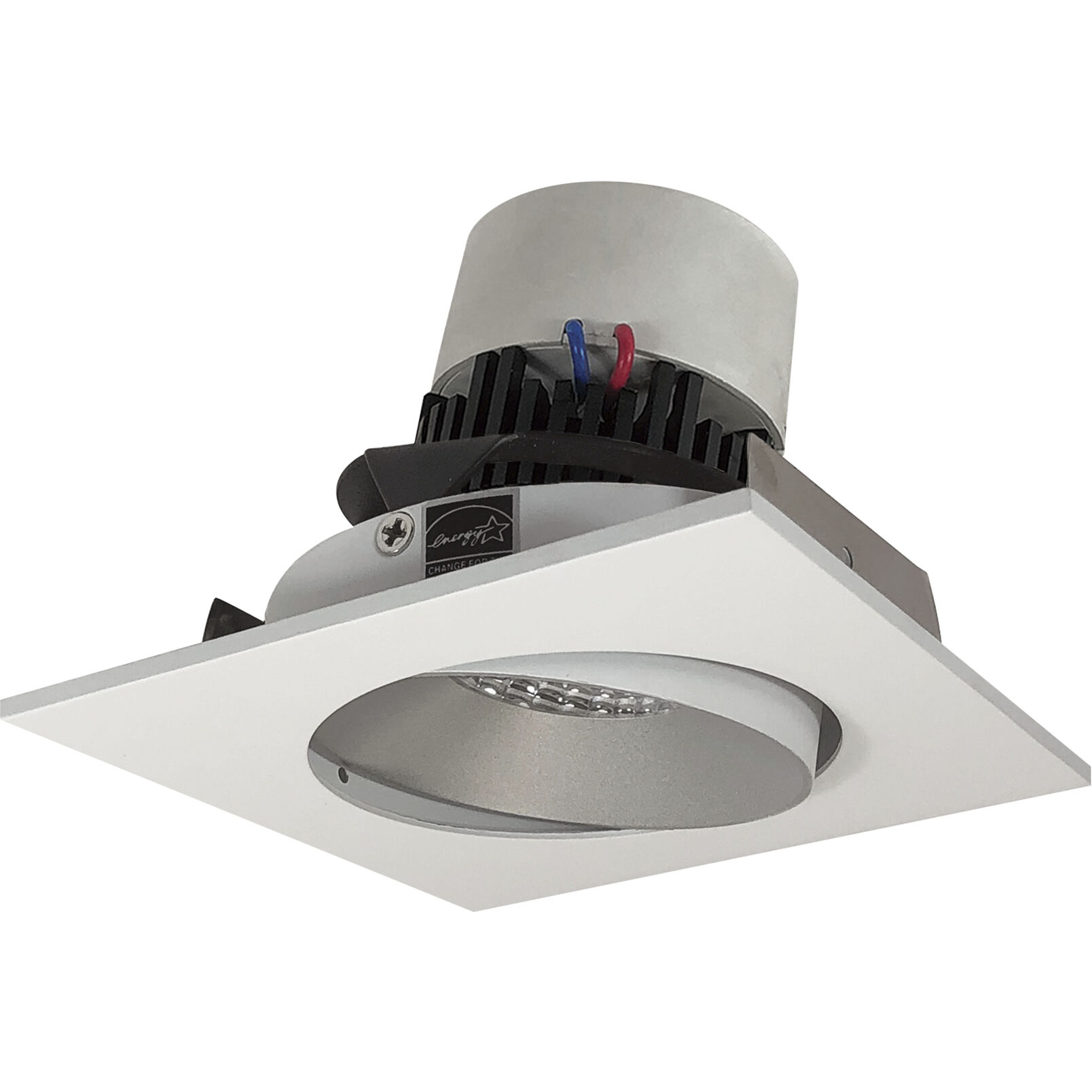 Pearl Haze/White Cone Regress Adjustable Trim, Retrofit Square