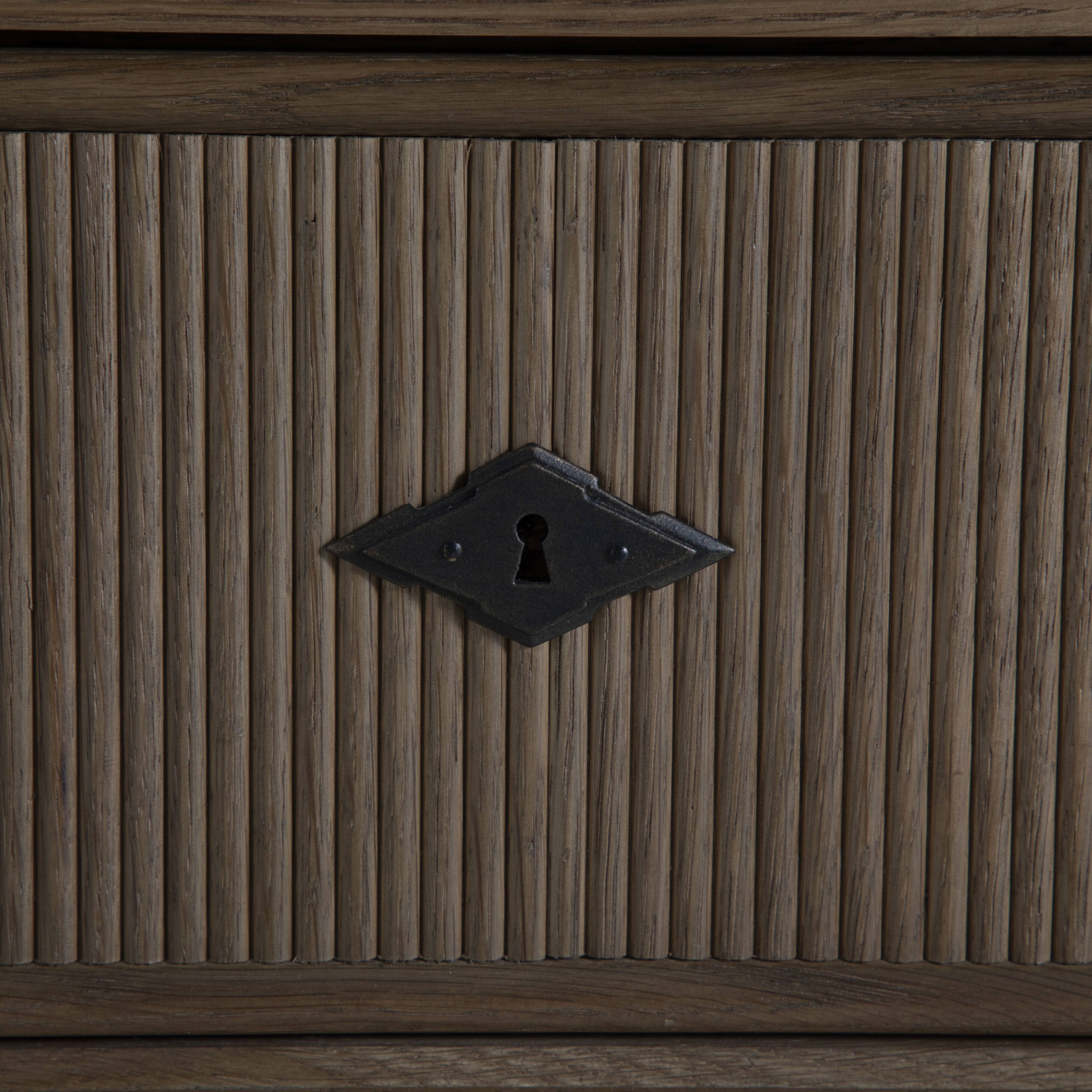 Andrea 33.25 X 28.25 inch Satin Oak and Antique Bronze Nightstand