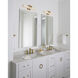 Cadiz LED 19.75 inch Heritage Brass Bath Light Wall Light