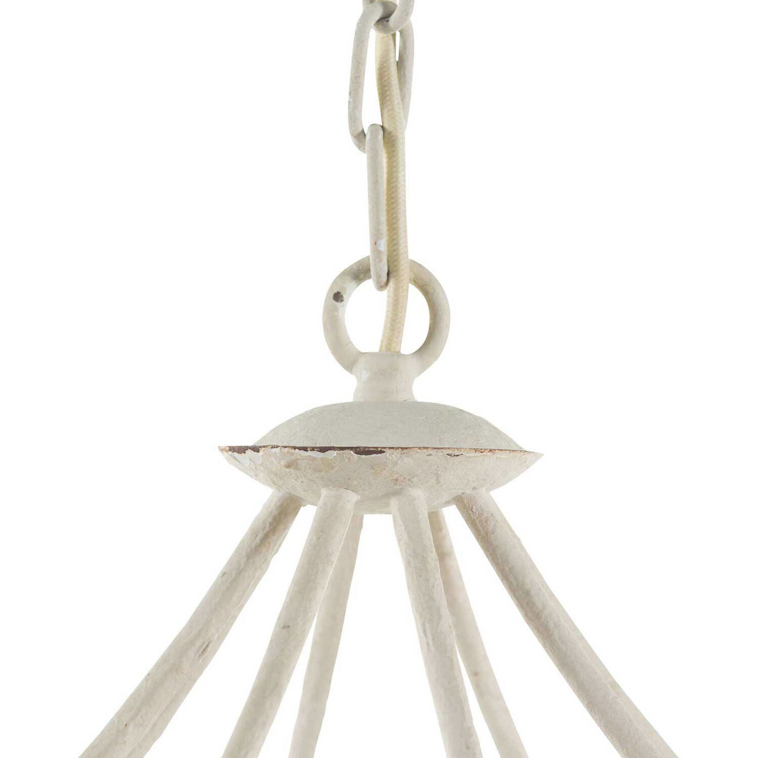 Madeleine 8 Light 36.5 inch Plaster / Beige Washed Wood Chandelier Ceiling Light