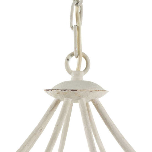 Madeleine 8 Light 36.5 inch Plaster / Beige Washed Wood Chandelier Ceiling Light