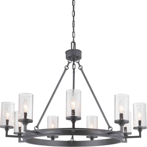 Tralee 9 Light 36 inch Graphite Chandelier Ceiling Light, Design Series