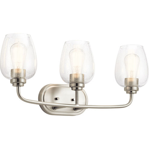 Valserrano 3 Light 24 inch Brushed Nickel Wall Mt Bath 3 Arm Wall Light