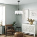 Brookdale 3 Light 16 inch Black Pendant Chandelier Ceiling Light