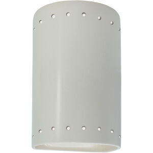 Ambiance Collection LED 9.5 inch Matte White Outdoor Wall Sconce