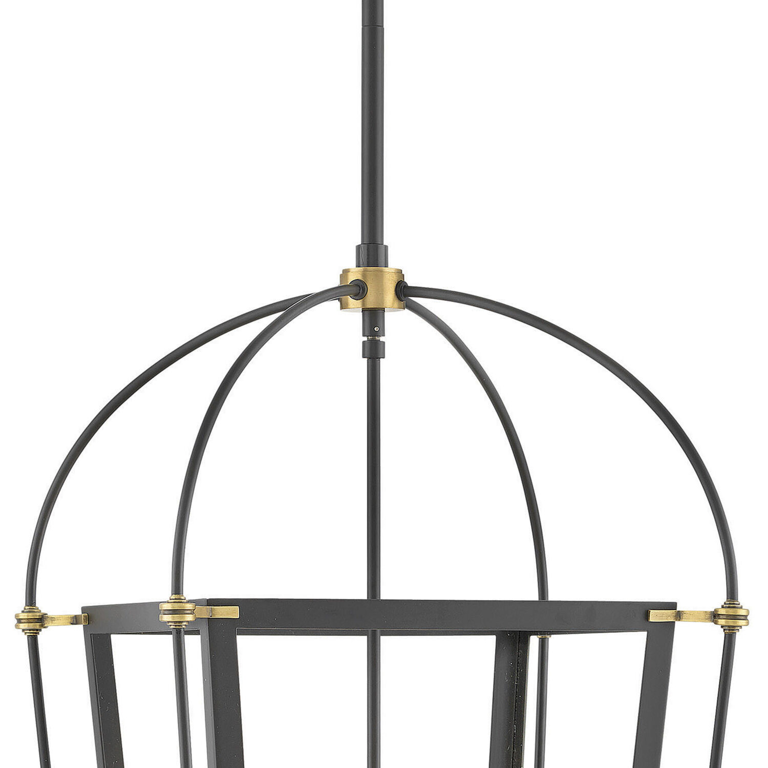 Selby 4 Light 16.25 inch Black with Heritage Brass Indoor Pendant Ceiling Light