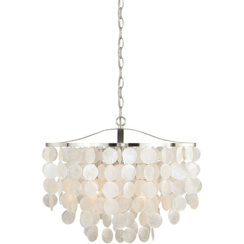 Elsa 3 Light 20 inch Satin Nickel Pendant Ceiling Light