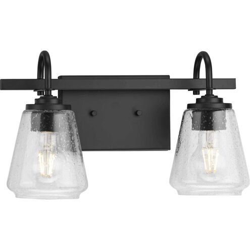 Martenne 2 Light 14 inch Matte Black Bathroom Vanity Light Wall Light