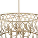 Arelyn 6 Light 23 inch Painted Modern Gold Pendant Ceiling Light