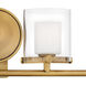 Rixon 4 Light 34 inch Heritage Brass Vanity Light Wall Light