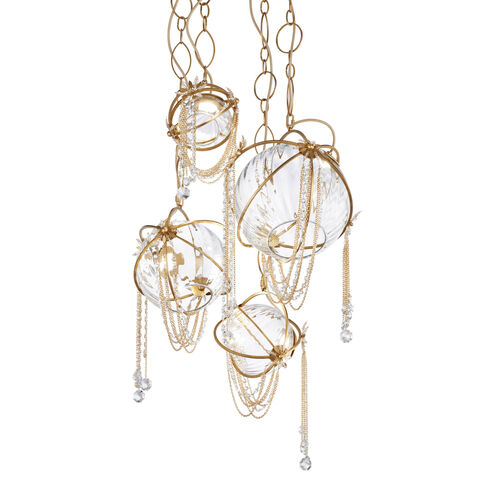 Forever Revere LED 24.1 inch Heirloom Gold Chandelier Ceiling Light