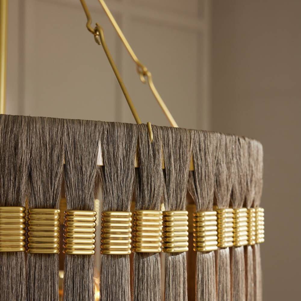 Dutchess 4 Light 32 inch Gold and Gray Chandelier Ceiling Light