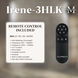 Atlas Irene-3HLK 60 inch Textured Bronze with Matte Black Blades Flush Mount Paddle Fan