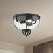 Alora Mood Lancaster 2 Light 12.63 inch Matte Black Flush Mount Ceiling Light