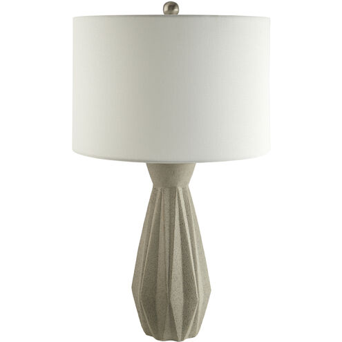 Octavio 27.5 inch 100 watt Gray Accent Table Lamp Portable Light