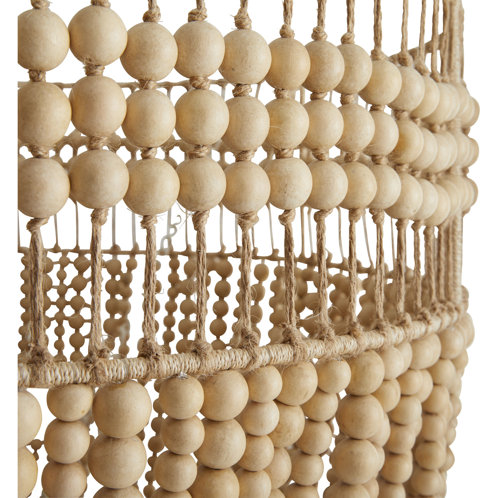 Nina 6 Light 28 inch Natural and White Chandelier Ceiling Light