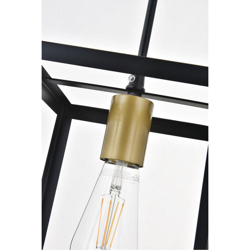 Coatesville 1 Light 8 inch Brass and Black Pendant Ceiling Light