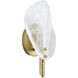 Magnolia 1 Light 5 inch Antique Brass Wall Sconce Wall Light, Inline