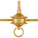 Nottaway 2 Light 40 inch Contemporary Gold Leaf Chandelier Ceiling Light