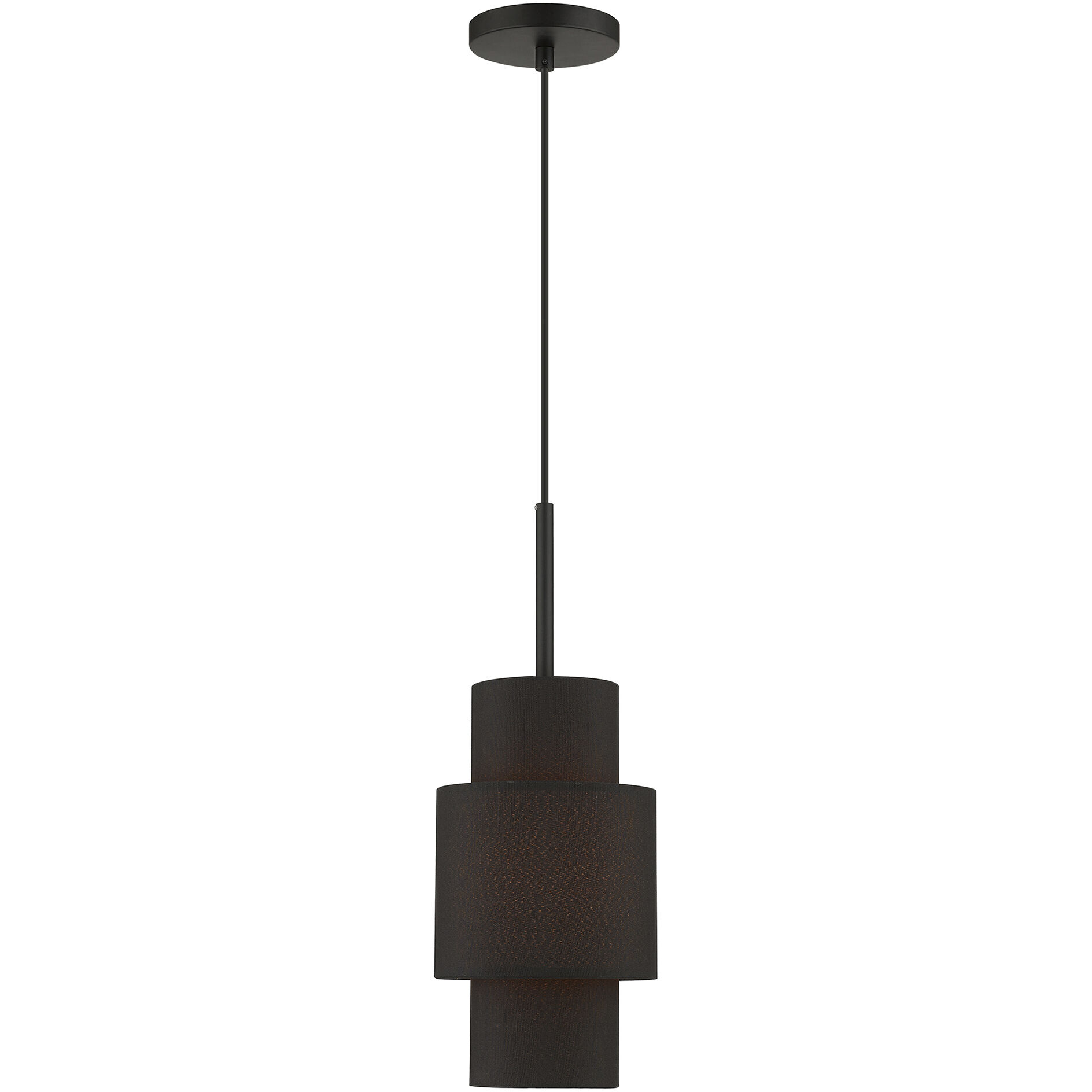 Sentosa 1 Light 7 inch Black Pendant Ceiling Light