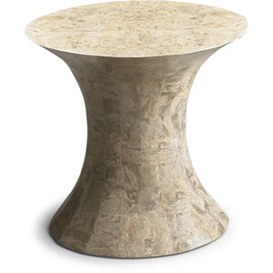 Jaxon Oval Fossil Stone 24 X 23 inch Heritage Accent Table