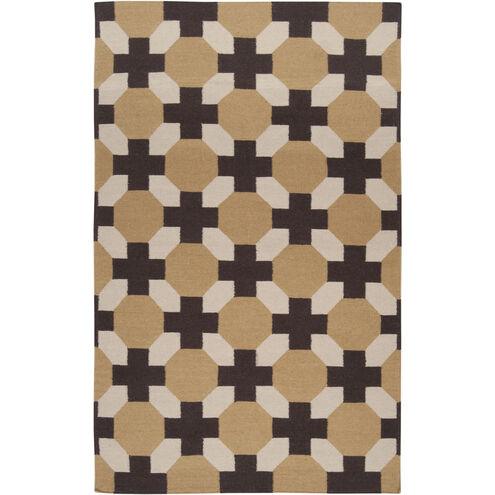 Archive 96 X 60 inch Tan, Dark Brown, Ivory Rug