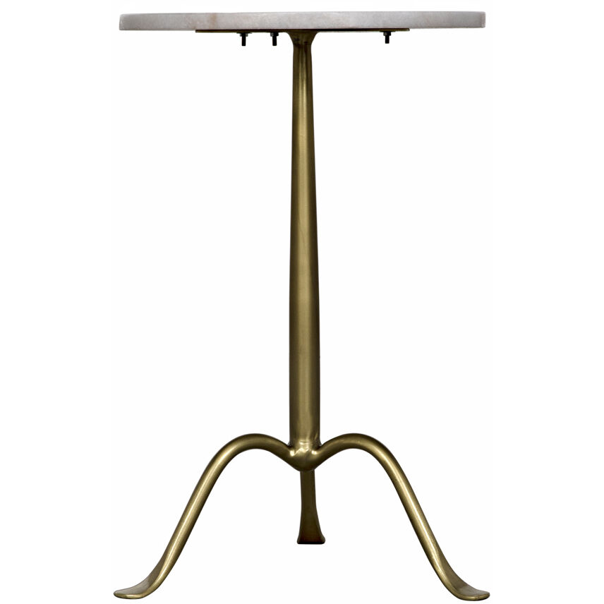 Cosmopolitan 24 X 15 inch Antique Brass Side Table