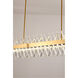 Canada LED 6 inch Gold LED Chandelier Ceiling Light