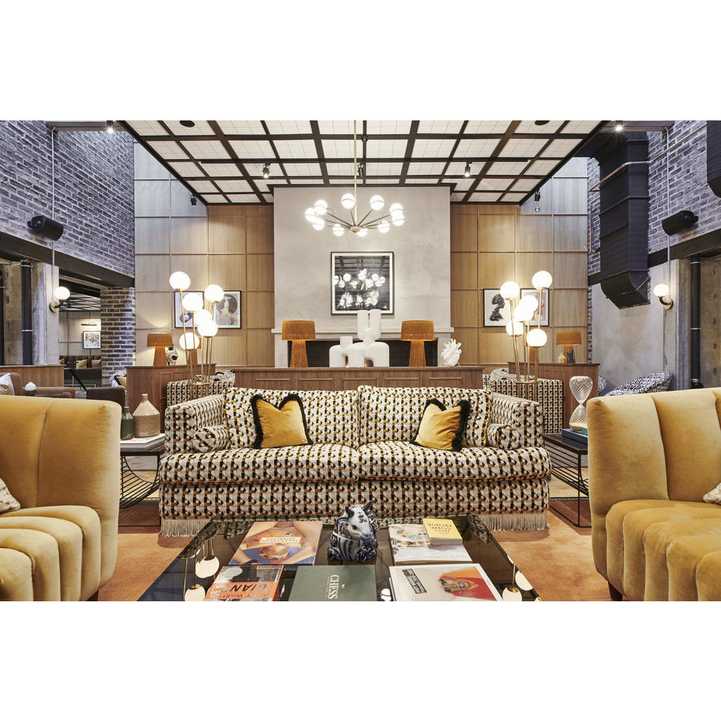 Ace 10 Light 50 inch Textured Bronze Brushed Brass Chandelier Ceiling Light