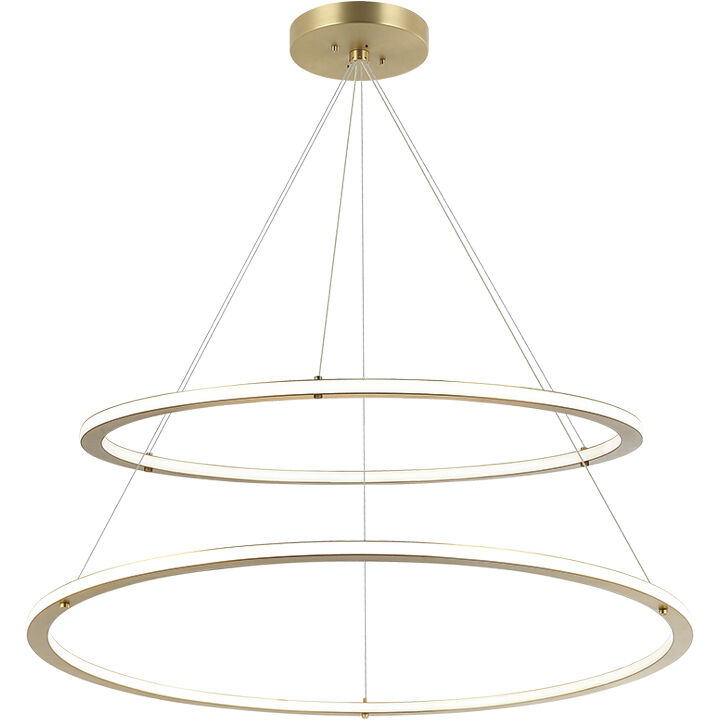 Victoria LED 40 inch Brushed Gold Pendant Ceiling Light