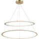 Victoria LED 40 inch Brushed Gold Pendant Ceiling Light